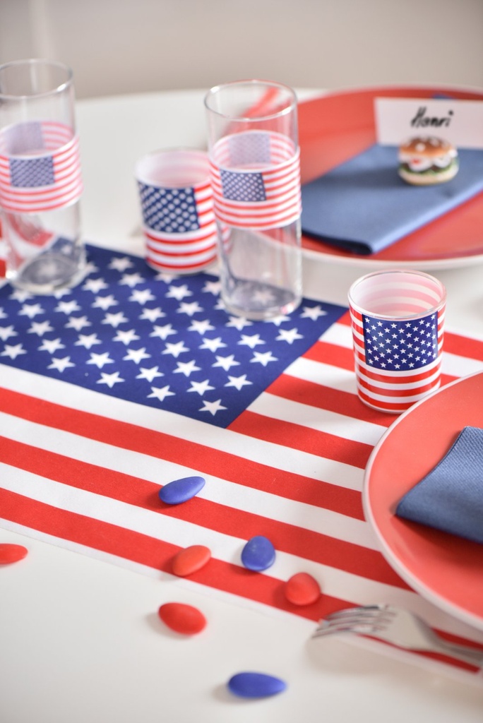 Chemin de table USA 30 x 5m