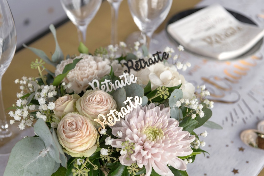 Confettis 'Vive la retraite'