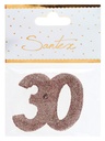 Confettis 40 ans paillettes rose gold