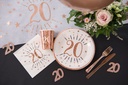 Confettis 80 ans paillettes rose gold