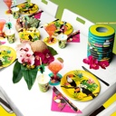 Set de table Toucan (6 assiettes, 6 gobelets, 12 serviettes)