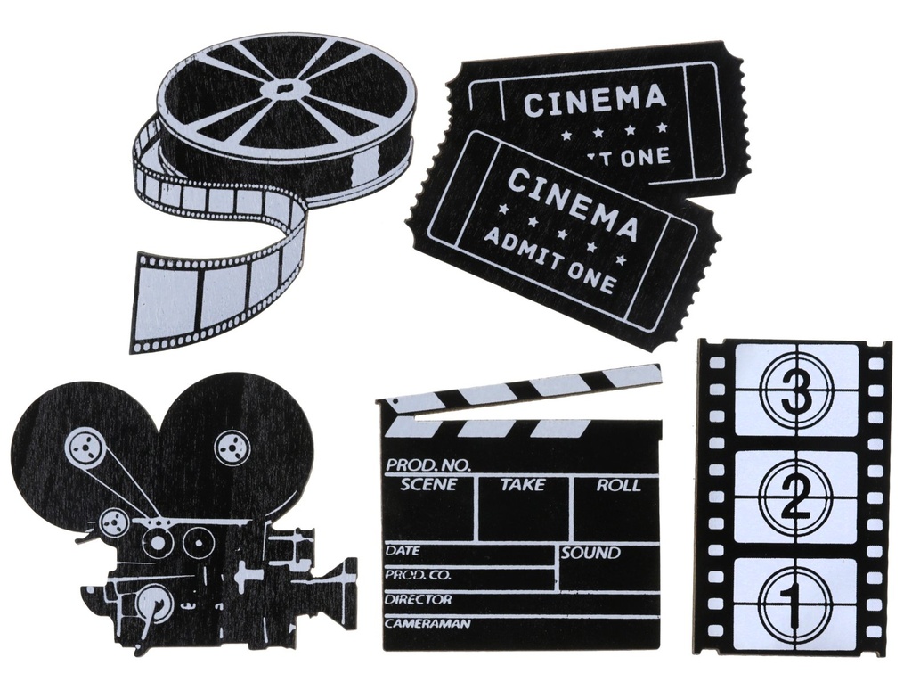 Confettis en bois Cinéma