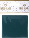 Marque-place rectangulaire en Kraft 7x3 cm, paquet de 10