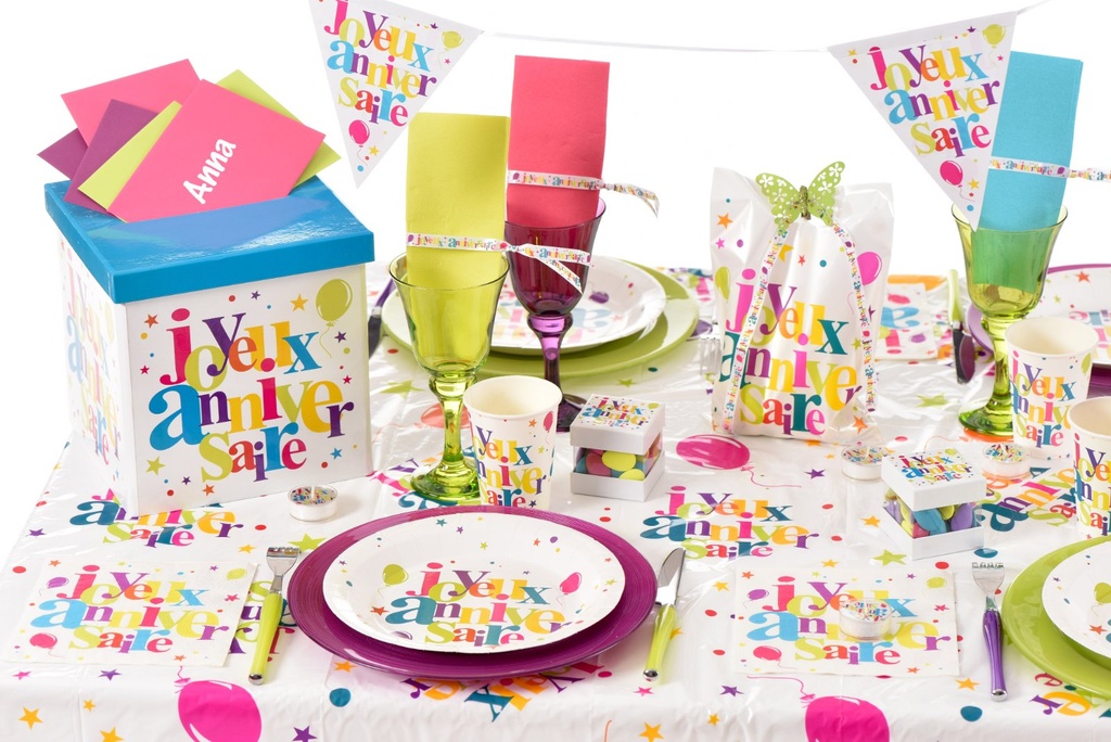 Nappe Joyeux Anniversaire