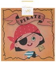 Serviettes Pirate, paquet de 20
