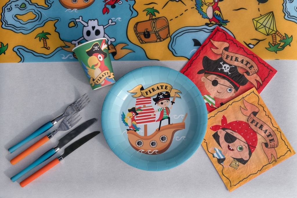 Serviettes Pirate, paquet de 20