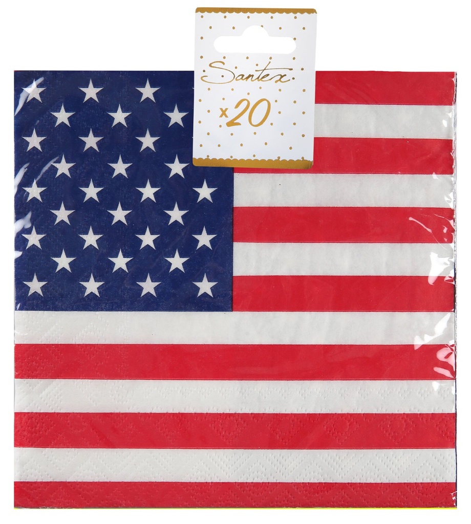 Serviettes de cocktail USA
