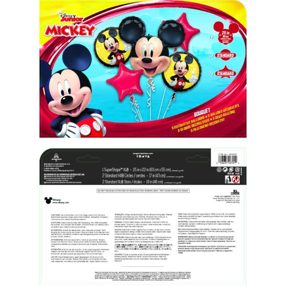 Bouquet de Ballons en AluMinium - Mickey Mouse Forever - 5 p 2
