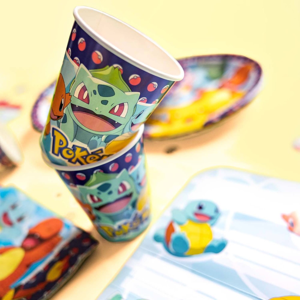 8 Gobelets papier Pokemon  250 ml 2