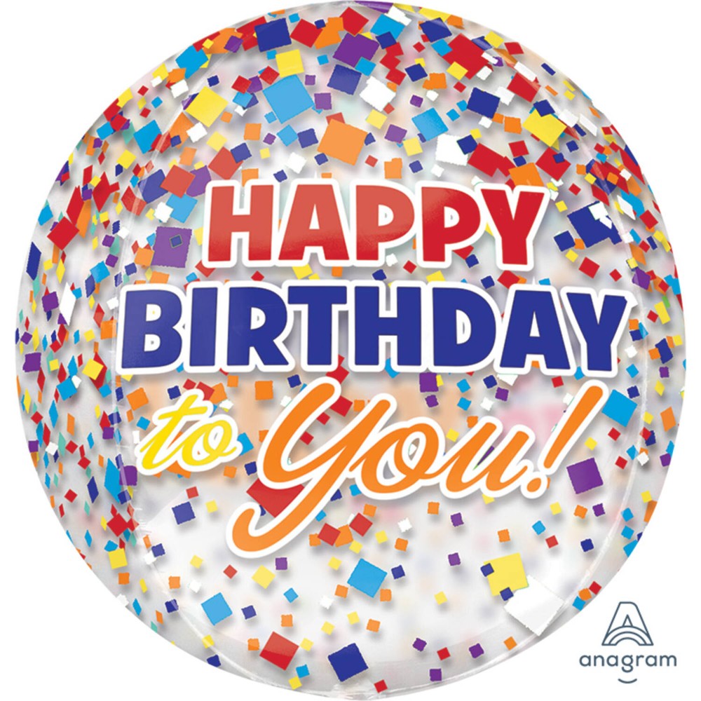 Orbz® - Confettis "HAPPY BIRTHDAY to you" - 38 x 40 cm 2