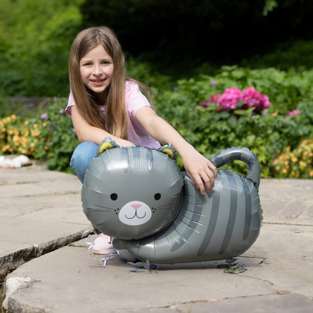 Walking Balloon ballon aluminium chat L24 emballé 52 cm x 75 2