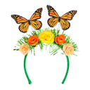 Serre-tête fleurs et papillons
