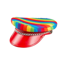 Casquette Rocker arc-en-ciel