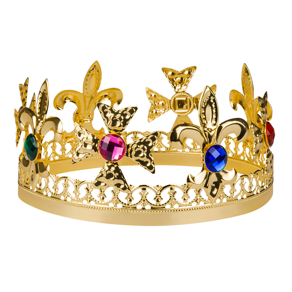 Couronne en métal doré Royal King