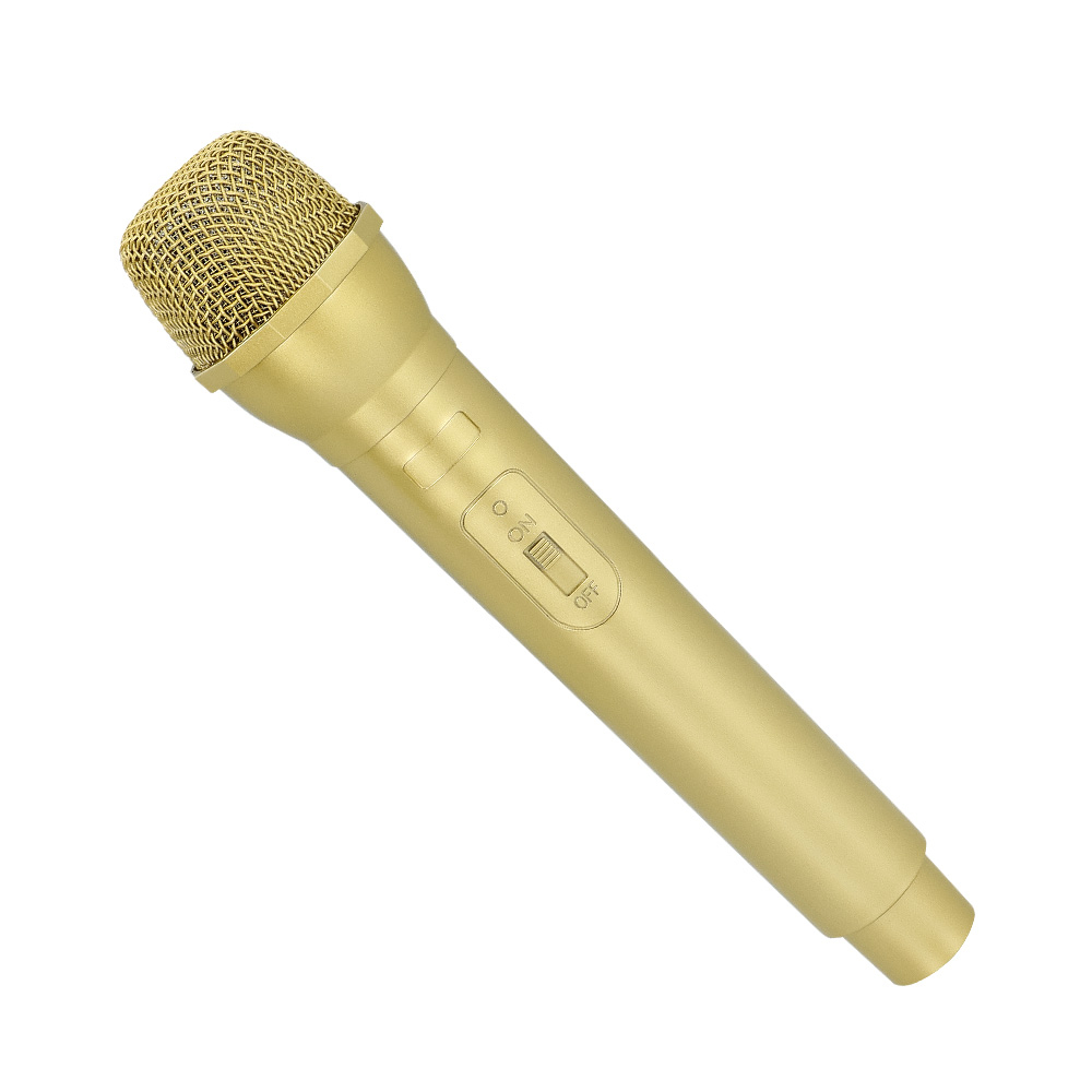 Microphone doré deluxe 23,5 cm – vue 2