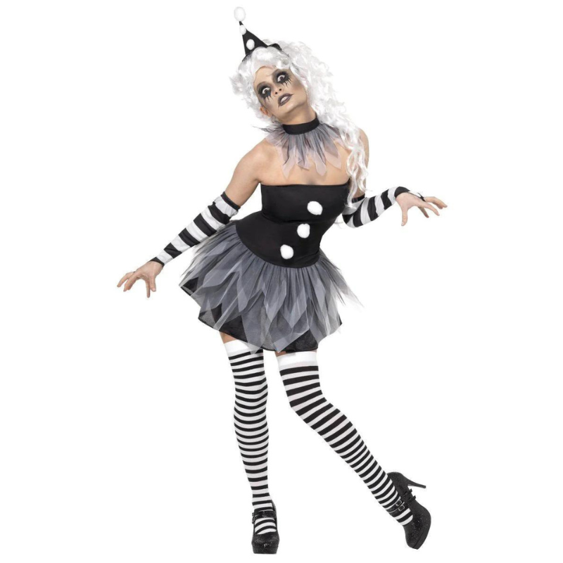 Déguisement femme sinistre Pierrette