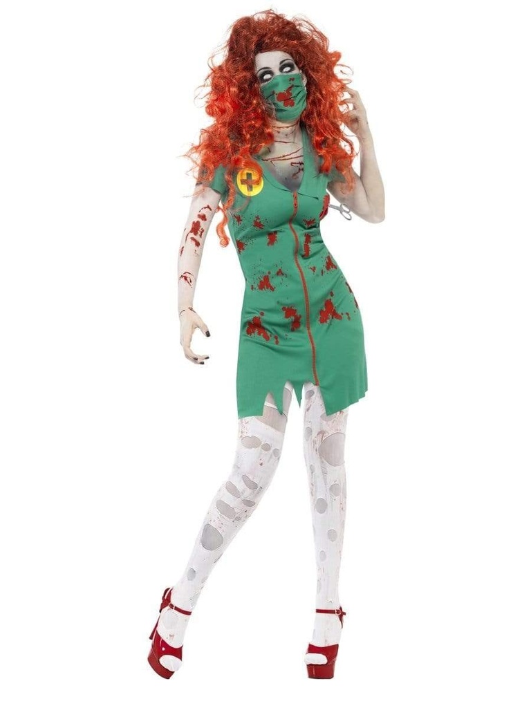 [SMI24373S] Déguisement femme infirmière zombie (S)