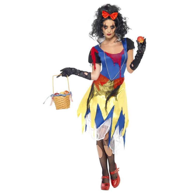 Déguisement femme princesse blanche comme neige zombie