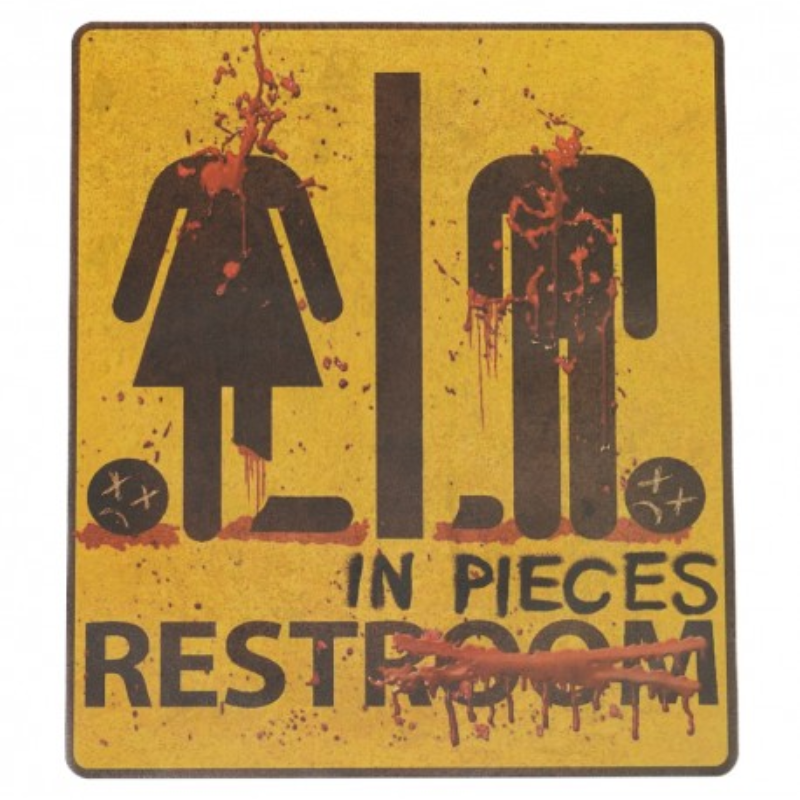Décoration de porte de toilette autocollante 