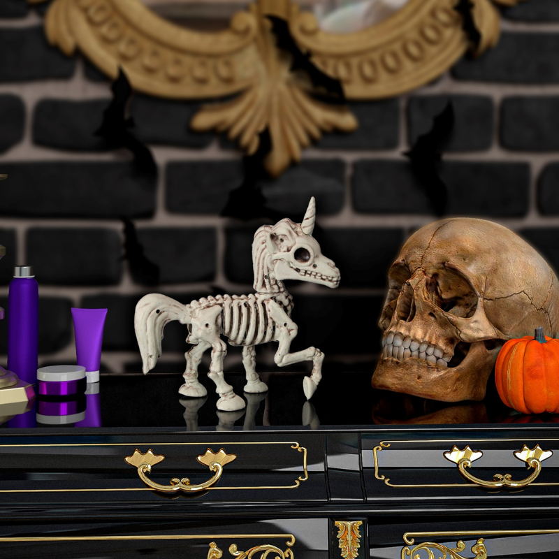 [WID10992] Unicorn Skeleton Decoration