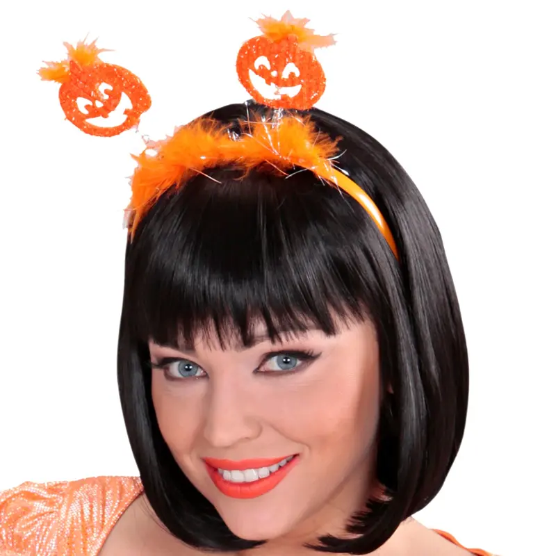 Serre-tête citrouilles oranges