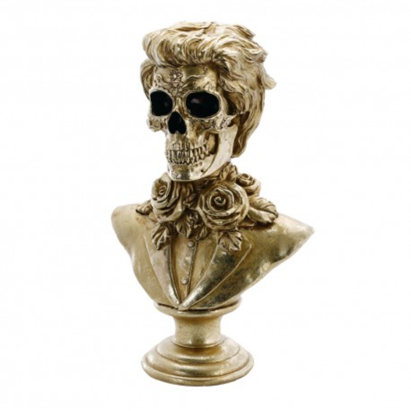 [CHA13044] Totenkopf-Büste Gold