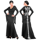 Déguisement robe squelette pour femme 