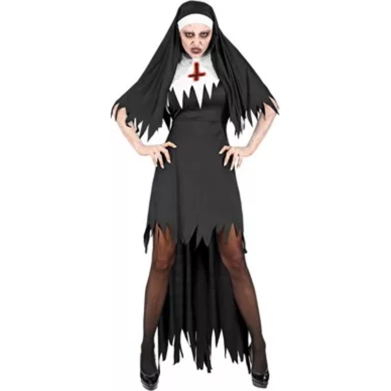 [WID01929] Déguisement femme Nonne horreur (XS)