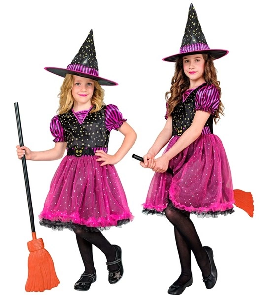 [WID12295] Witch Costume for Girls (4-5 ans /116 cm)