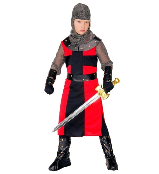 [WID55485] Schwarzer Ritter Kostüm für Jungen (4-5 ans /116 cm)