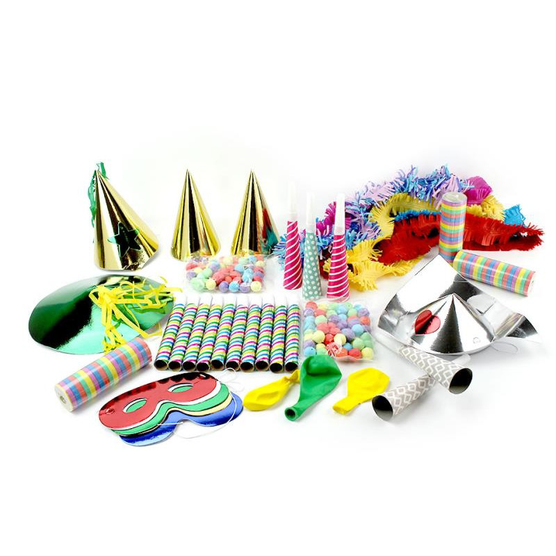 Sachet de cotillons 10 personnes multicolore