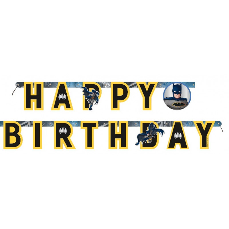 Guirlande happy birthday Batman™