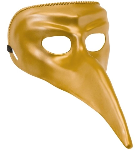 [WID46898] Masque vénitien à long nez doré