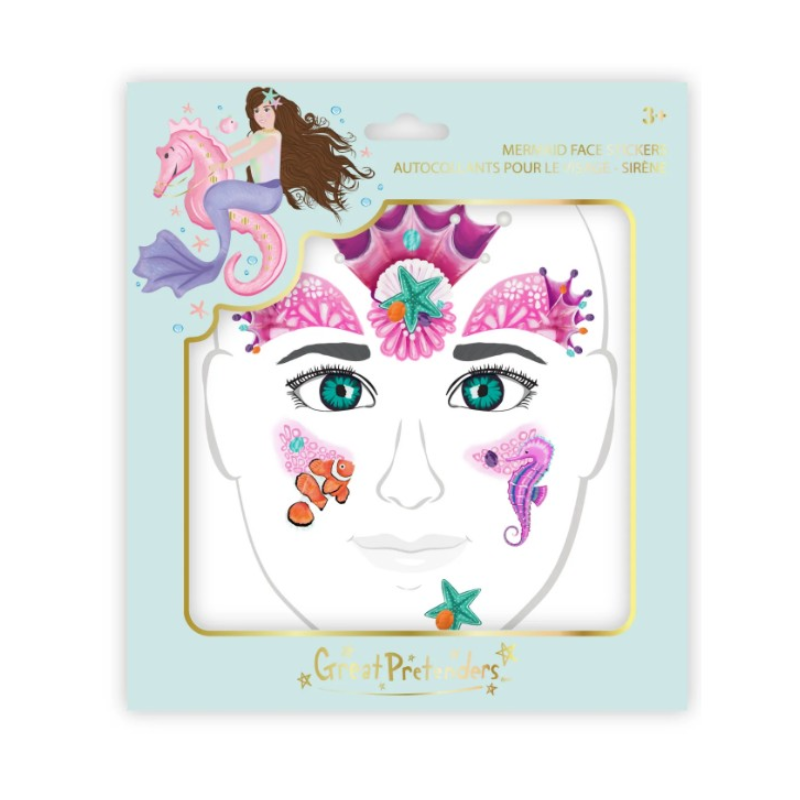 [GRE87609] Stickers visage - Sirène 