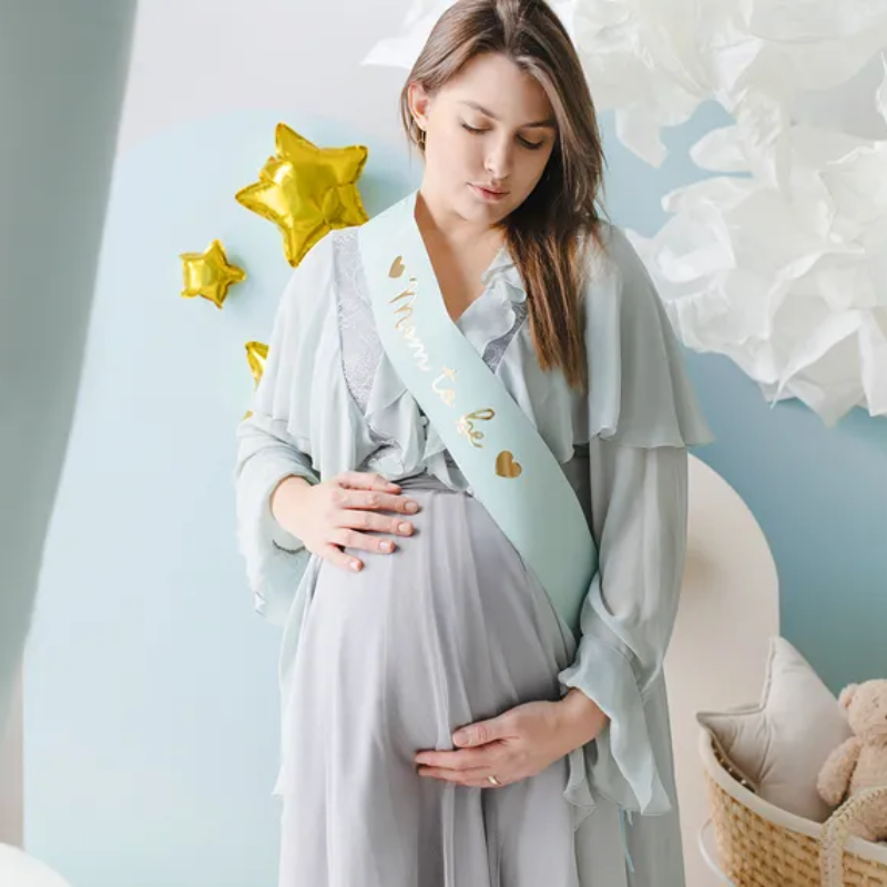 [PARSBS1-011TJ] Echarpe "Mom to be" bleu
