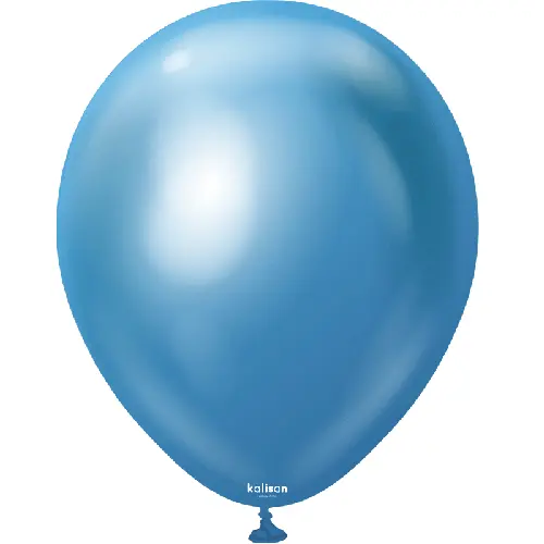 [ABC10550051] 100 Latexballons 5" Chrom-Blau - Kalisan