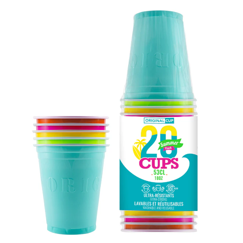 [ORIGSU53] 20 Gobelets Beer Pong Summer 53cl