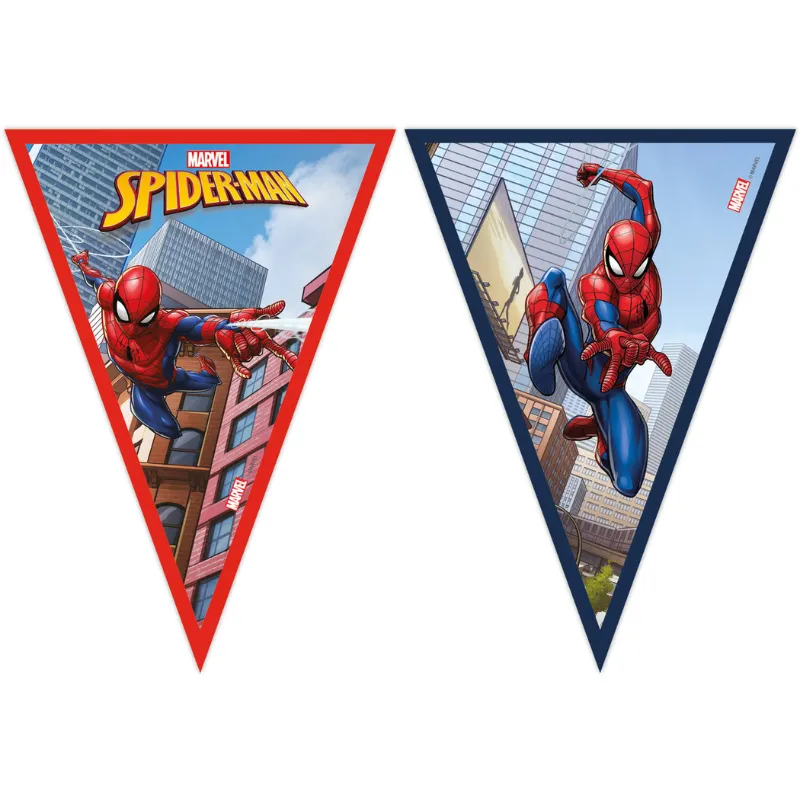 [FOL93867P] Guirlande à fanions carton Spiderman 2.30m