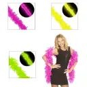 Boa en plumes fluorescent