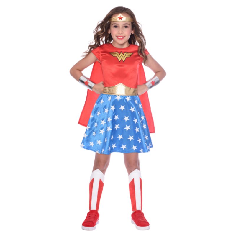 [AMS9906084] Déguisement de Wonder Woman™ pour fille (8-10 ans /140 cm)