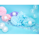 Pompon en papier bleu ciel 35 cm
