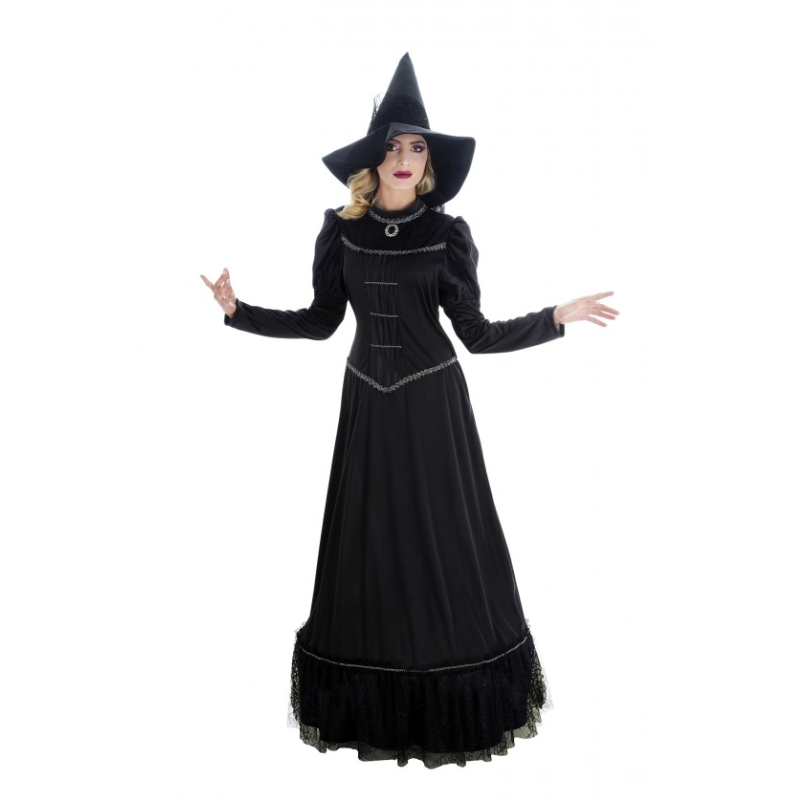 [CHAH4194S] Déguisement de sorcière magie noire pour femme  (S)