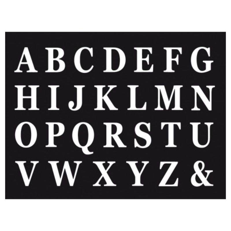 48er-Set Klebebuchstaben