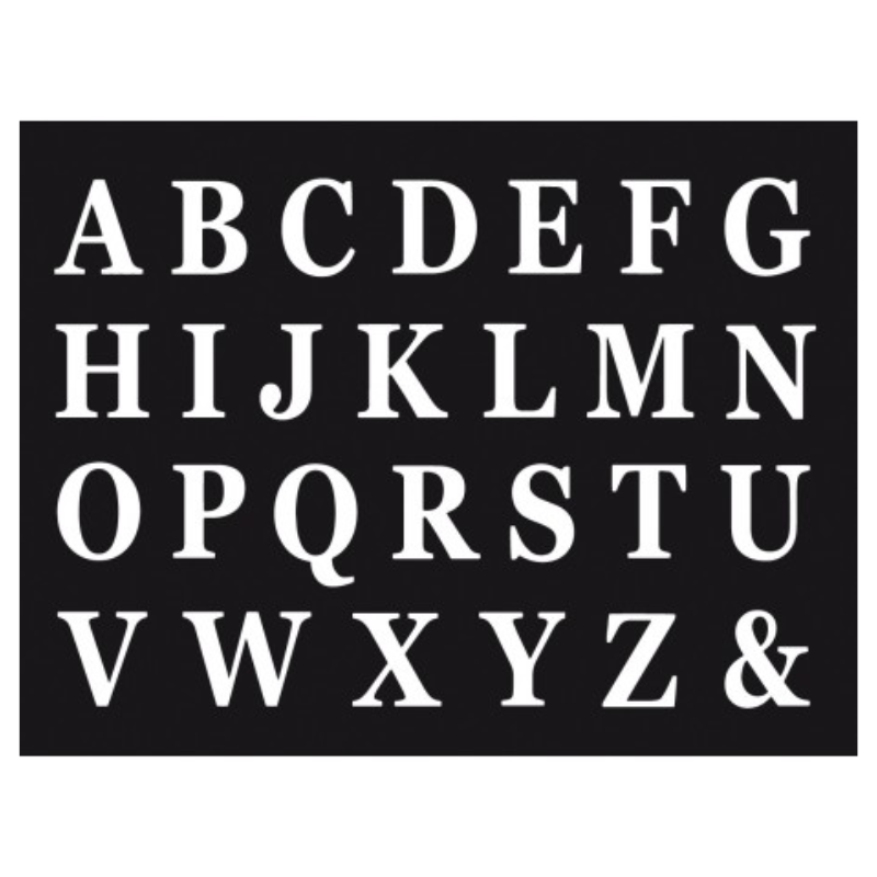 [CHA11714-00] Set de 48 lettres adhésives (Blanc)