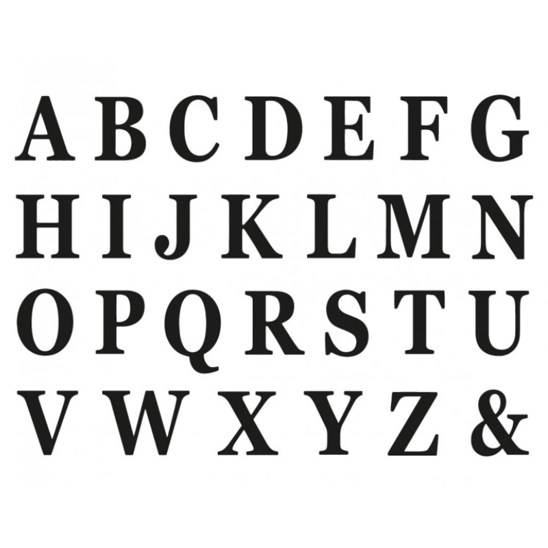 Set de 48 lettres adhésives