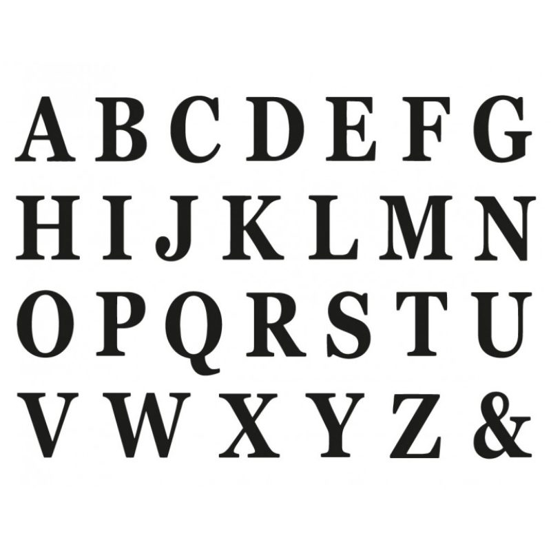 Set of 48 Adhesive Letters