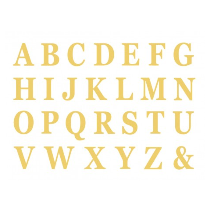 Set de 48 lettres adhésives