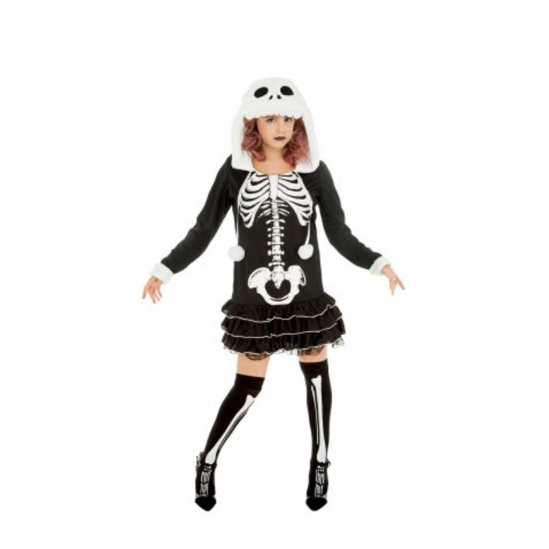 [CHAH4174XS] Déguisement robe squelette pour fille (XS)