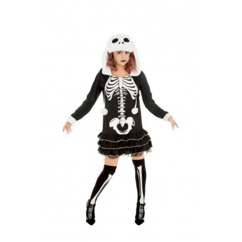 Déguisement robe squelette pour fille