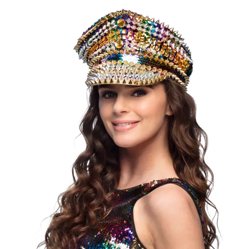 [BOL33030] Glitzernde Regenbogen-Cap